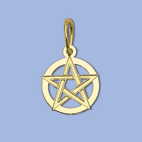 PA1211 au přívěs malý pentagram, 15 x 12mm